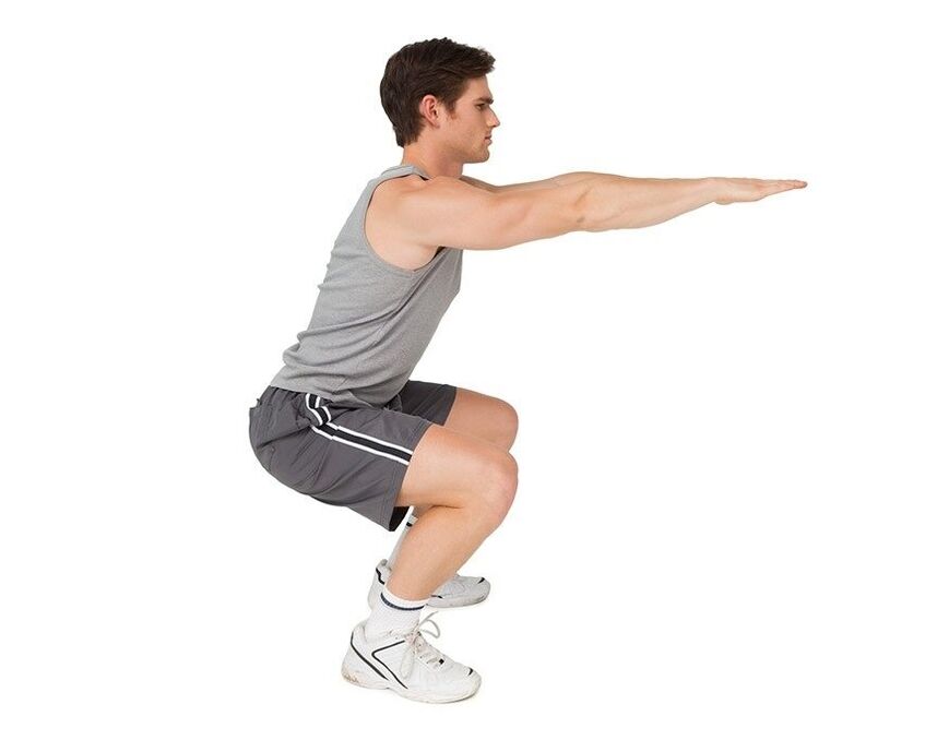 Wanting to increase power, a man performs useful exercises